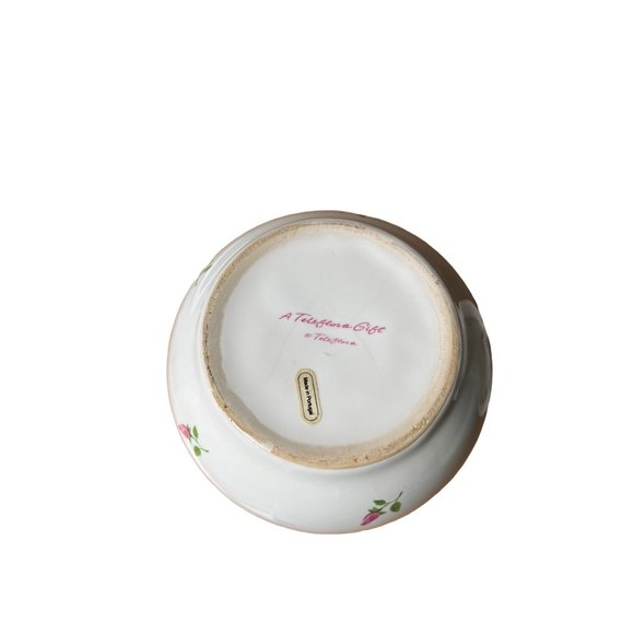 Telaflora ceramic rose potpourri pot trinket dish rose bud diffuser lid vintage - Picture 5 of 5